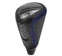 Pour Lexus IS250 IS350 IS C 2006 2013 Pommeau de levier de vitesse automatique, finition grain fibre de carbone avec housse en cuir (ligne bleue)