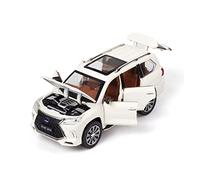 pour Lexus LX570 1 24 Modèle De Voiture Jouet De Simulation en Alliage Classique Peut Être Collecté Et Envoyé Voiture Miniature De Collection(White)