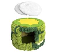 Pour l'hiver chaud, pour perroquets en coton isolé, écureuil épaissis, accessoire de cage pour quand il fait froid, confortable niche cylindrique avec coussinet