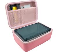 pour Liene Amber M100/M200 Imprimante Photo (10x15cm) étui Rigide de Transport avec Poche en Filet pour Accessoires Liene DHP513 4x6'',Sac Uniquement (Rose)