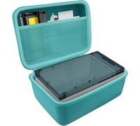 Pour Liene Amber M100/M200 Imprimante Photo (10X15Cm) Étui Rigide De Transport Avec Poche En Filet Pour Accessoires Liene Dhp513 4X6"", Sac Uniquement (Bleu Tiffany)[SHY9290698]