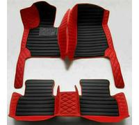 pour Lincoln pour MKX 2012 2013 2014 2015 2016 2017 2018 Tapis Sol Voitures Tous Temps Imperméable Ensemble Complet Tapis Voiture Plancher(Striped Black Red B)