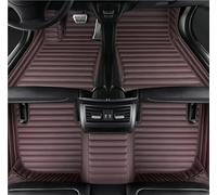 pour Lincoln pour MKX 2012 2013 2014 2015 2016 2017 2018 Tapis Sol Voitures Tous Temps Imperméable Ensemble Complet Tapis Voiture Plancher(Striped Brown)