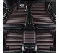 pour Lincoln pour MKX 2012 2013 2014 2015 2016 2017 2018 Tapis Sol Voitures Tous Temps Imperméable Ensemble Complet Tapis Voiture Plancher(Striped Black Red)