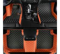 pour Lincoln pour MKX 2012 2013 2014 2015 2016 2017 2018 Tapis Sol Voitures Tous Temps Imperméable Ensemble Complet Tapis Voiture Plancher(Black and Orange)