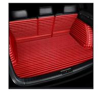 pour Lincoln pour Navigator pour Aviator pour Corsair Cuir Rayé Couverture Complète Tapis Coffre Voiture Accessoires Intérieurs Tapis Coffre Voiture(Rouge,Type B)