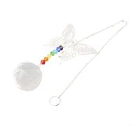 Pour l'intérieur - Pendentif papillon en cristal en forme de goutte d'eau - Convient également pour rétroviseur de voiture (papillon1)