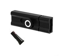 Pour loquet de porte monté style nopunch avec corps en alliage d'aluminium et roulement à billes en acier pour un déplacement fluide, installation sans perçage (80 mm)