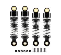 Pour Losi Micro-B Micro-T 1/24 1/28 Amortisseurs Huile Avant Arrière Aluminium Radiocommande La Course Mise Niveau Modèles Amortisseurs RC(Black Silver)
