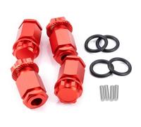 Pour Losi Pour DBXL 2.0 4WD Pour Buggy Gaz RTR 1/5 Adaptateurs Hexagonaux Jantes En Alliage D'aluminium Coupleur Pièces Mise À Niveau Pour Camion RC Accessoires Voiture Rc(Red)