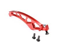 Pour LOSI Pour DBXL V1.0 Pour DBXL-E 1/5 GTBRacing CNC Aluminium RC Voiture Avant Arrière Châssis Ensemble De Renforts Pièces Mise À Niveau Accessoires RC(Red,Front)
