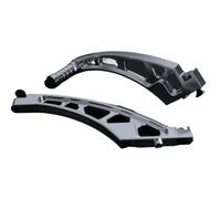 Pour LOSI Pour DBXL V1.0 Pour DBXL-E 1/5 GTBRacing CNC Aluminium RC Voiture Avant Arrière Châssis Ensemble De Renforts Pièces Mise À Niveau PièCes Rc(Black,Set)