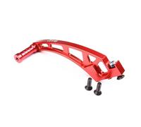 Pour LOSI Pour DBXL V1.0 Pour DBXL-E 1/5 GTBRacing CNC Aluminium RC Voiture Avant Arrière Châssis Ensemble De Renforts Pièces Mise À Niveau Accessoires RC(Red,Rear)