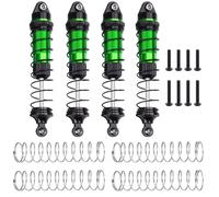 Pour Losi Pour LMT 1/18 4 Pièces, Amortisseurs À Huile Réglables En Alliage D'aluminium De Mise À Niveau Pour Voiture Sur Chenilles RC PièCes D'Amortisseur(Green)