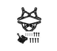 Pour Losi Pour Mini-B 1/16 Fibre Carbone Avant Arrière Amortisseur Supports Fixation Télécommande Amélioration Du Véhicule Réparations Accessoires PièCes Rc(1 set)