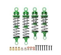 Pour Losi Pour Mini-B 1/18 Pour Mini-T 2WD 1/16 4 Pièces Amortisseur Avant En Alliage Rempli D'huile De Rechange Pour Voiture RC RC Car Amortisseurs(Green)
