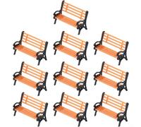 pour Lot de 10 bancs de parc pour modélisme, profitez de la création de modèles créatifs avec les bancs de parc HO TT, adaptés aux modèles à l'échelle HO TT, pour le paysage extérieur, le paysage,