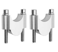 pour LT500R pour LT250 pour LT80 pour GSXR 750 pour GSXR 600 28 Mm 1 1/8" 22 Mm 7/8" 1 Paire Pinces Montage Guidon Pontets De Guidon De Moto(Silver,22mm)