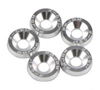 pour m6 avec Rondelle 10PCS pour Plaque d'Immatriculation pour(silver)
