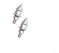 pour m6 Pagoda License Plate Screws for Car Motorcycle ABS Steel(Silver)