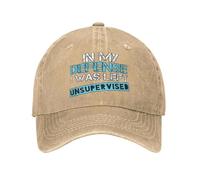 pour ma défense, J'Ai été laissé sans Super VI SED Casquette de Baseball délavée Casquette de Camionneur de Soleil décontractée Été Hommes Femmes Casquettes de Baseball de Sport en Plein air