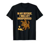 Pour ma défense, je suis resté sans surveillance sur un chien mème T-Shirt