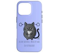 pour ma défense, Mercury était dans Retrograde Funny Cat Coque pour iPhone 16 Pro