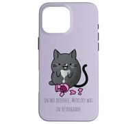pour ma défense, Mercury était dans Retrograde Funny Cat Coque pour iPhone 16 Pro Max