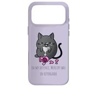 pour ma défense, Mercury était dans Retrograde Funny Cat Coque pour iPhone 17 Pro Max