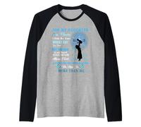 Pour ma fille céleste à qui tu manques autant que moi Manche Raglan