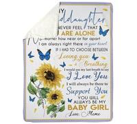 pour ma grand-mère de la part de ma petite-fille et de mon petit-fils. Papillon, amour et appréciation pour grand-mère, anniversaire, fête des mères, Noël. Couverture polaire personnalisée