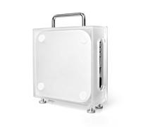 pour Mac Mini M4, Coque de Protection rétro en Acrylique, Couvercle Semi-Transparent avec Panneau latéral magnétique et Pieds de Refroidissement