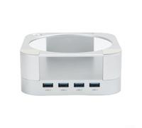 Pour Mac Mini Station d'accueil en aluminium USB 3.0 Hub Argent Support de base Support Auto Power On pour Home Office Office Setup