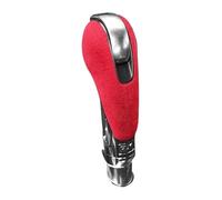 Pour Macan Pour Panamera Pour 718 911 Pour Cayenne Pour E-Hybrid Couvercle De Pommeau Levier Voiture Coque Protection Ultra-suède Tête levier vitesse(A Red For Porsche)