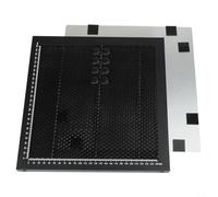 Pour machine à graver en aluminium pour table en nid d'abeille 300 x 300 mm avec trous de diffusion de fumée efficaces et règle de positionnement précise