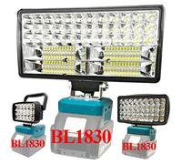Pour Makita 18V Li-ion boîtier de batterie Bl1830 batterie au Lithium Type C USB batterie externe LED lampe de travail lumière lampe de poche torche chargeur 36LEDs