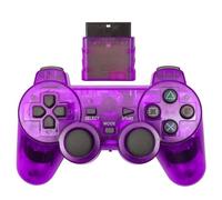 Pour Manette De Jeu Sans Fil Sony Ps2 Pour Console De Manette Playstation 2 Pour Ps2 Pour Sony Ps1 Couleur Transparente, Violet- Chine