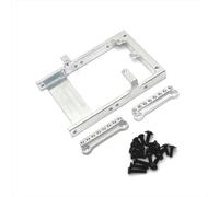 Pour MangNiu D90 D91 D96 Pour MN98 99S V1 Télécommande Voiture Métal Mise À Niveau Compartiment Boîtier Direction Support Damortisseur Pièces Voitures RC(Silver)