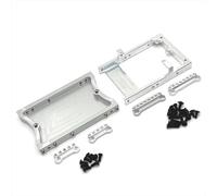 Pour MangNiu D90 D91 D96 Pour MN98 99S V1 Télécommande Voiture Mise À Niveau Faisceau Arrière Boîtier Direction Bac Amortisseur Support Parti RC(Silver)