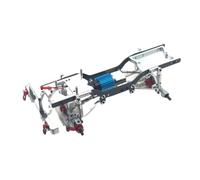 Pour Mangniu Pour MN D90 D91 D96 Pour MN98 Pour MN99S 1/12 Modèle Châssis En Métal Pièces De Voiture Télécommandée RC Crawler ChâSsis Rc Rails Cadre(Silver)