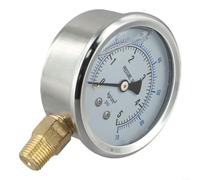Pour manomètre sismique YN60 optimisé pour les systèmes hydrauliques avec matériaux résistants et connexion à bride pour plus de stabilité (0-15 kg)