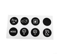 pour maserati 03-14 Cruise Control Button Repair Sticker Black | Fixes faded cruise buttons, black vinyl, white text, easy peel and , restores OEM look