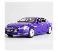 pour Maserati Quattroporte Coupé 1 32 Simulation Alliage Moulage sous Pression Son Lumière Voiture Modèle Collection Enfants Réplique de Véhicule(Bleu)