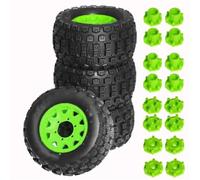 pour Maxx pour Arrma pour Granite pour Kraton pour Tamiya pour Losi pour Redcat 1/10 Voiture Rc 4 Pièces 128mm Pneu Camion Cascade Monstre Pièces Automobiles RC