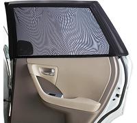 Pour Mazda 2 (2019-2022) Lot de 2 rideaux de voiture Confectionnés dans un tissu en spandex élastique et respirantmoustiquaire intégrée