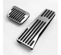 Pour Mazda 3 BP CX30 CX50 CX60 MX30 MX-30 2019-2021 2022 2023 2024 2025 Voiture Antidérapant Accélérateur Frein Caches Pédales voiture repose-pieds(AT 2pcs Silver)