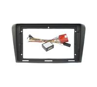 pour Mazda 3 pour AXELA 2004-2009 Façade D'autoradio 9 Pouces Android 2 DIN avec Panneau De Finition Système Stéréo Cache De Tableau De Bord DYDGUTUFB(Frame Cable canbus)