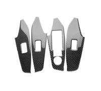 Pour Mazda 3 Pour Axela 2014-2018 LHD RHD Voiture Intérieur | Accessoires De Garniture De Panneau De Bouton De Lève-vitre De Voiture, Véritable Autocollant En Fiber De Carbone Souple