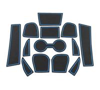 pour Mazda CX-3 CX3 CX 3 2016 2017 2018 2019 2020 2021 Tapis Rainure Porte en Caoutchouc Coussin Rangement Dessous Verre Autocollant Anti-poussière sous-Verre Antidérapant Voiture(Blu)