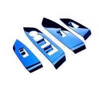 Pour Mazda CX-5 2017 2018 2019 2020 Conduite À Gauche Cache-commandes De Lève-vitres Bandes Adhésives Décoratives WEFOLCC(Blue)